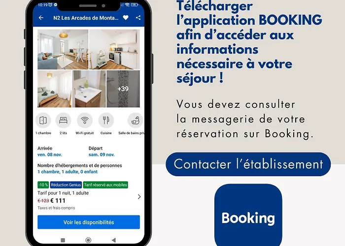 Апартаменты N5 Le De Montaudry - Calme - Parking *